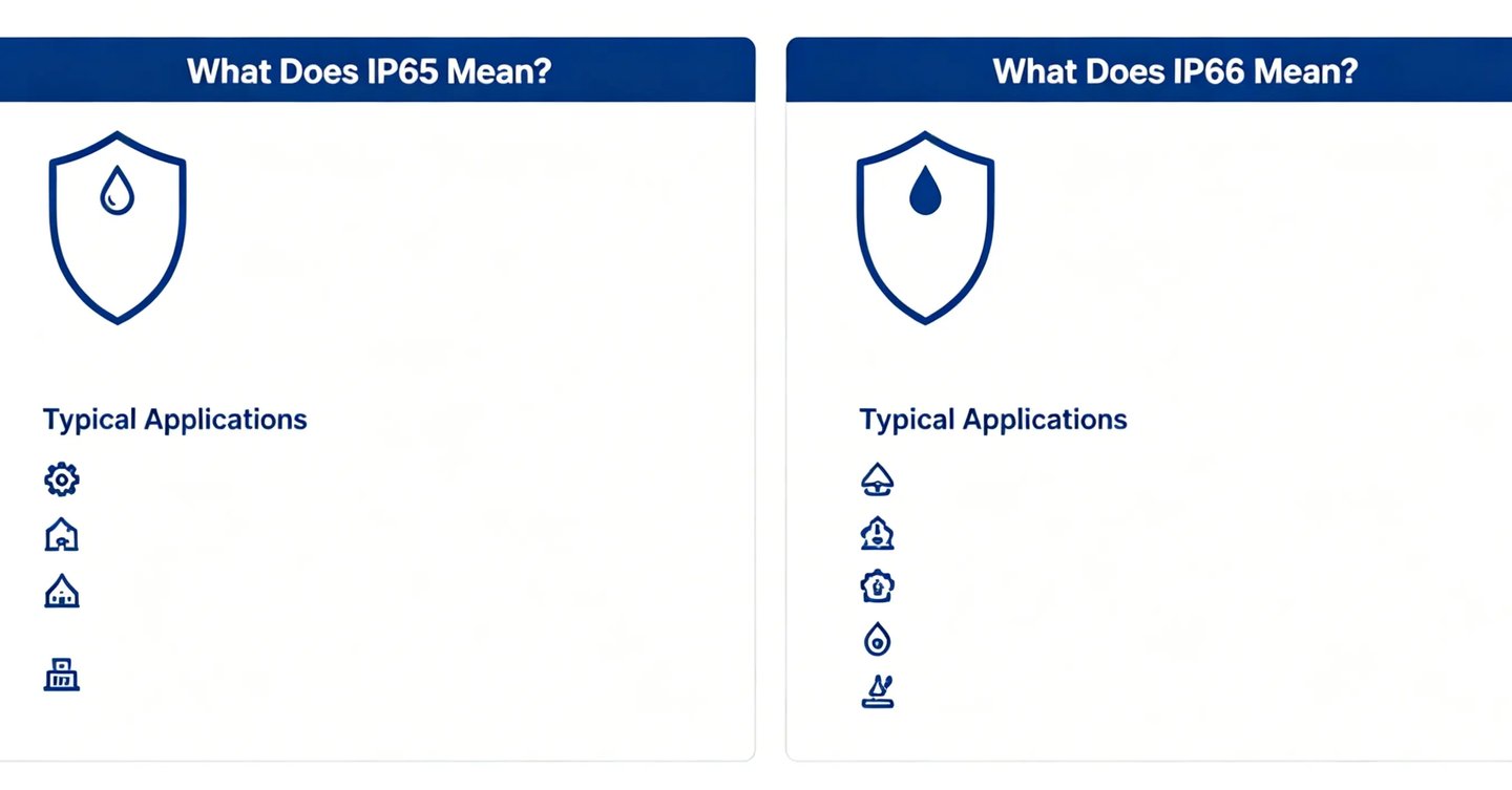 What Does IP65 Mean?What Does IP66 Mean?