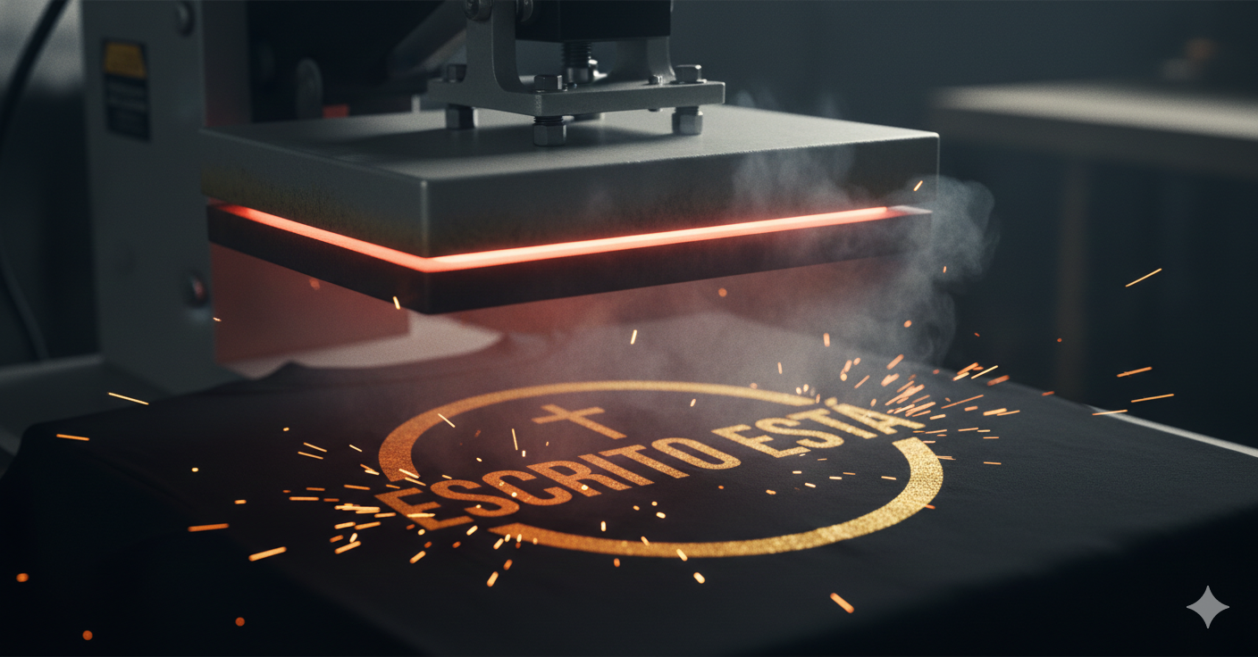 Remera oversize algodón alta densidad mensaje de fe.