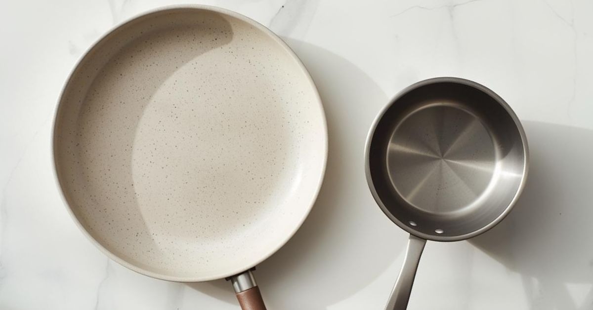 Ceramic coated pan and stainless steel pot — is ceramic cookware safe