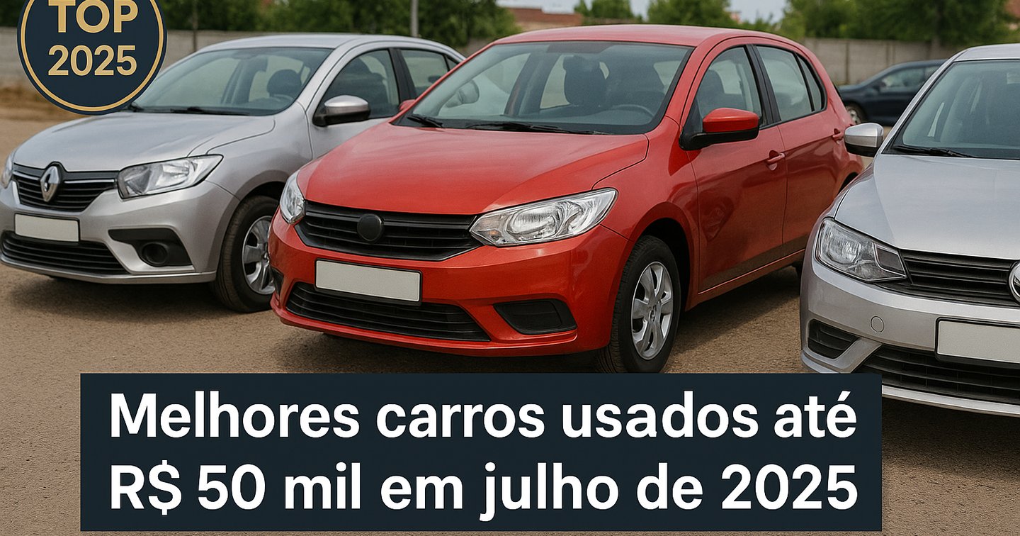 Melhores carros usados até R$ 50 mil em julho de 2025: opções seguras e ...