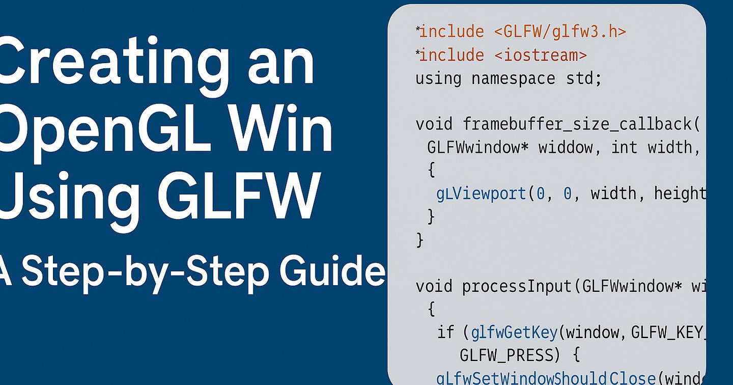 How to Create an OpenGL Window with GLFW in C++ [Beginner-Friendly ...