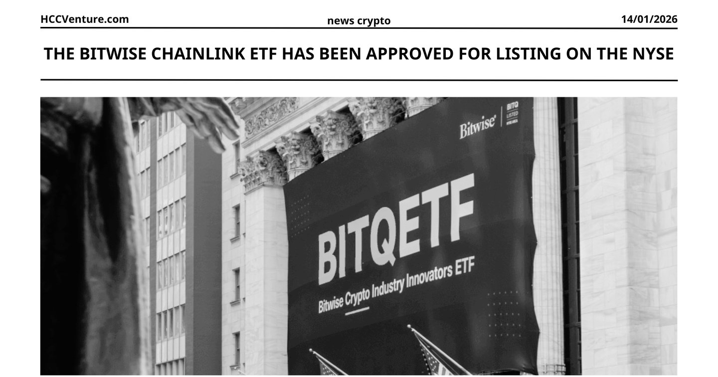 The Bitwise Chainlink ETF has been approved for listing on the NYSE Arca  Exchange | HOLD Coin CVenture