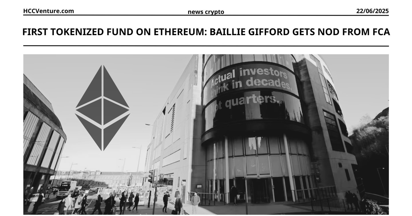 First Tokenized Fund on Ethereum - Baillie Gifford Gets Nod from FCA | HOLD  Coin CVenture