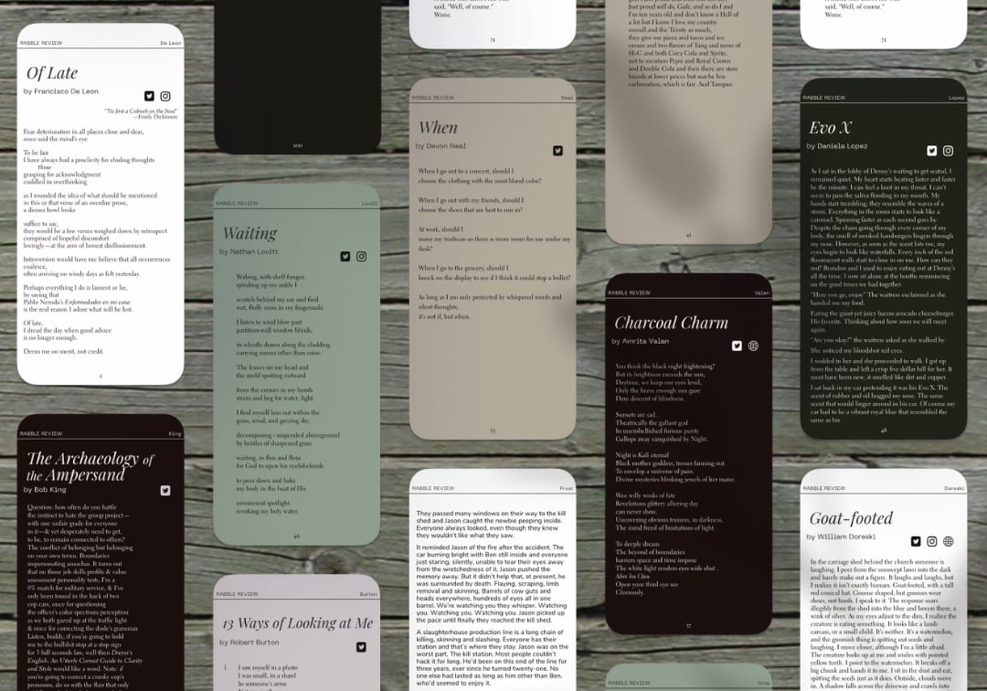 Featured Work of the Week | RABBLE REVIEW