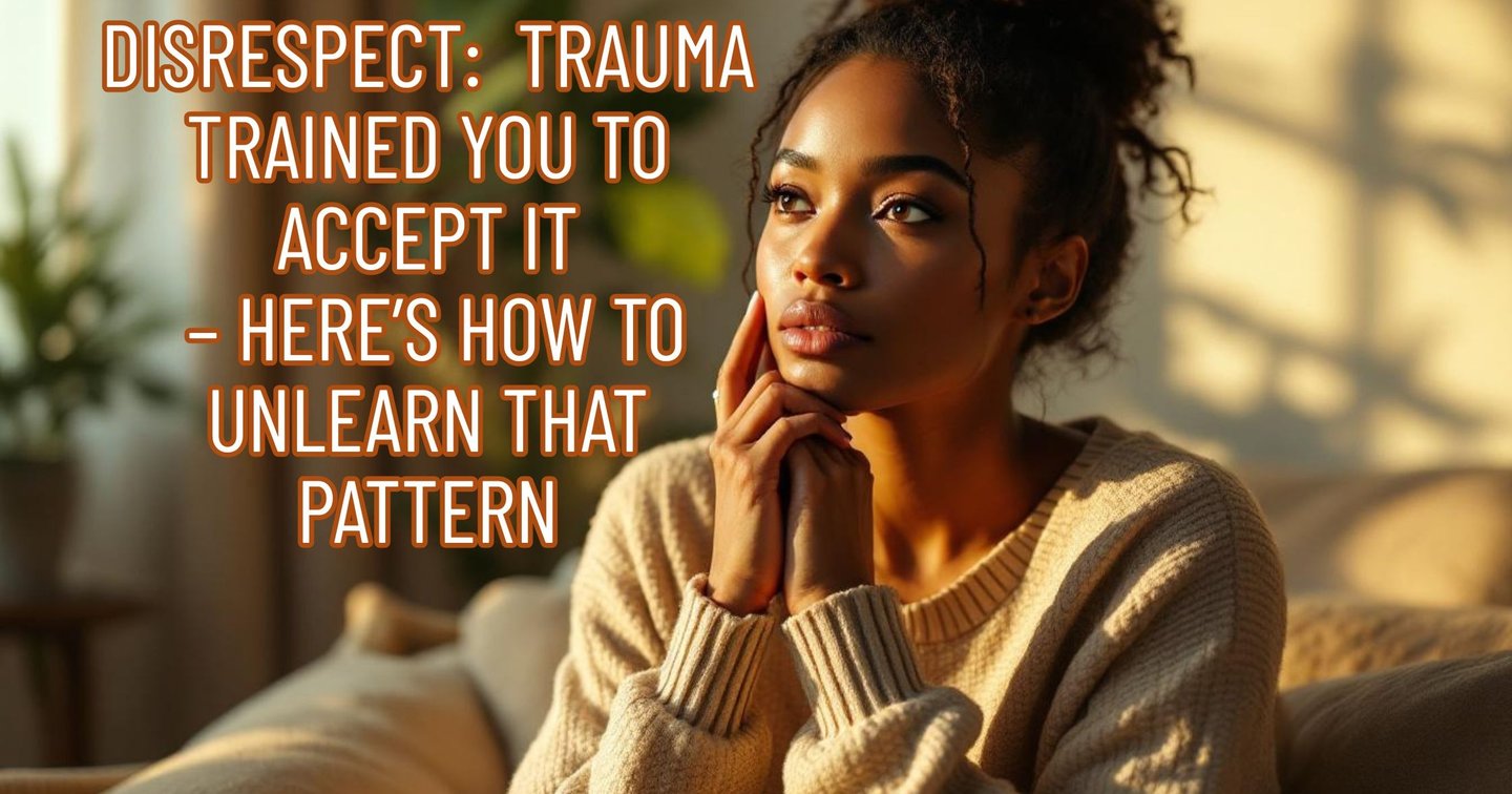 Disrespect: Trauma Trained You to Accept It – Here’s How to Unlearn ...