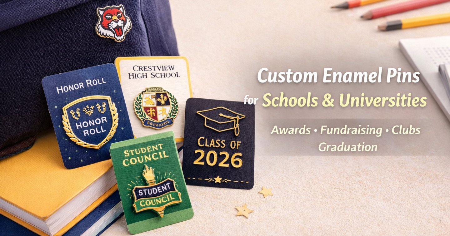 Custom Enamel Pins for Schools & Universities | CreatePins