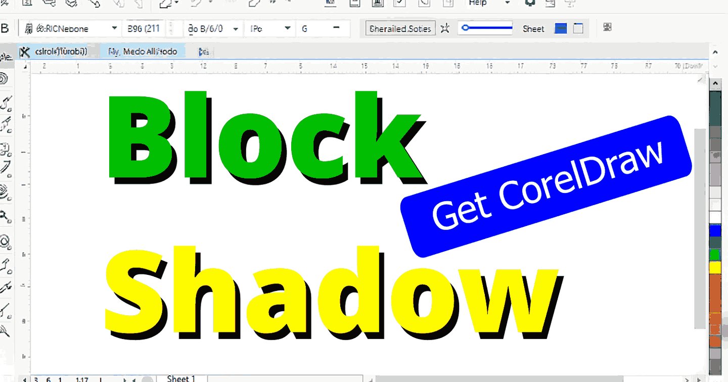 Master CorelDraw Block Shadow Tool for Stunning Designs | Painting Graphics