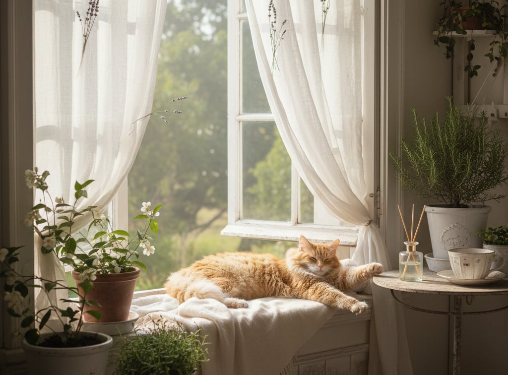 Fresh air natural home fragrance — open windows and natural light