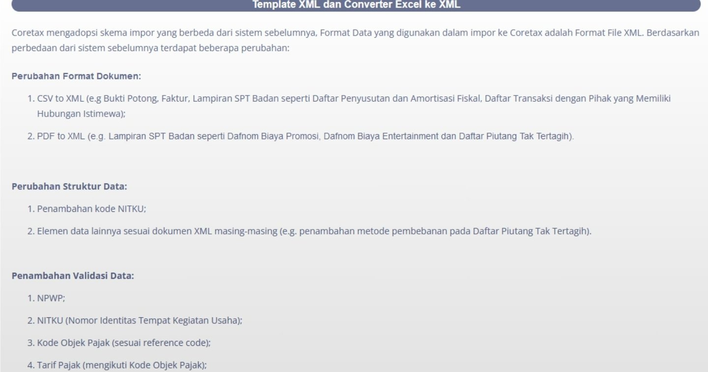 Breaking News Tax! DJP rilis Template XML dan Conventer Excel ke XML