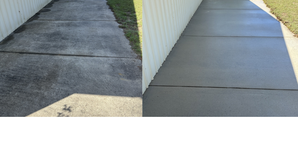 Professional Pressure washing/ surface cleaning in Obrien Florida.