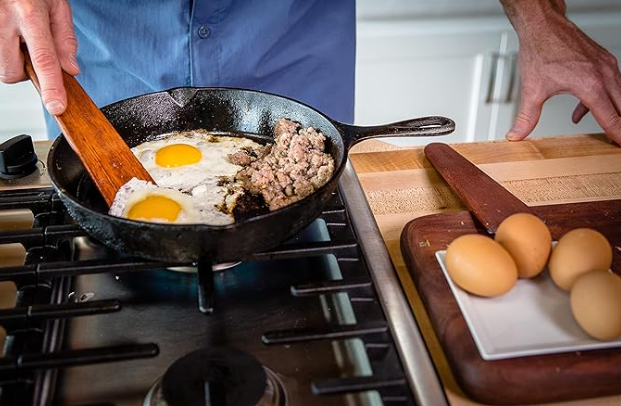 Wooden and silicone kitchen utensils — non-toxic alternatives to black plastic spatulas