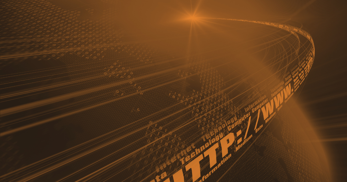 Fundo abstrato laranja com código binário digital e conceitos de tecnologia de rede global.