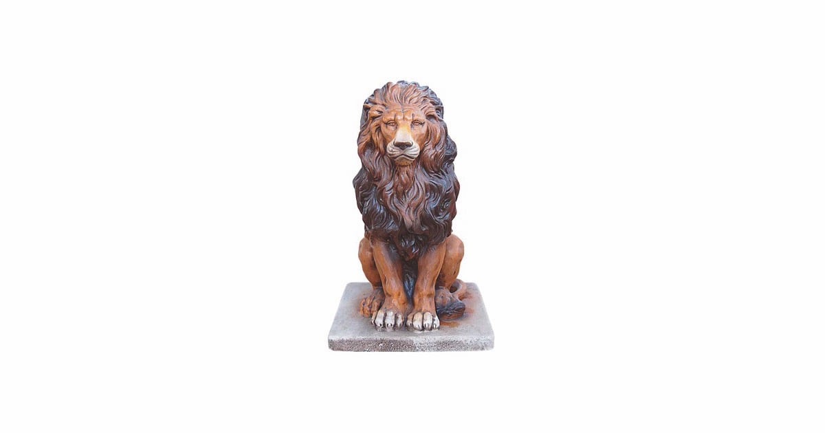 statue de lion