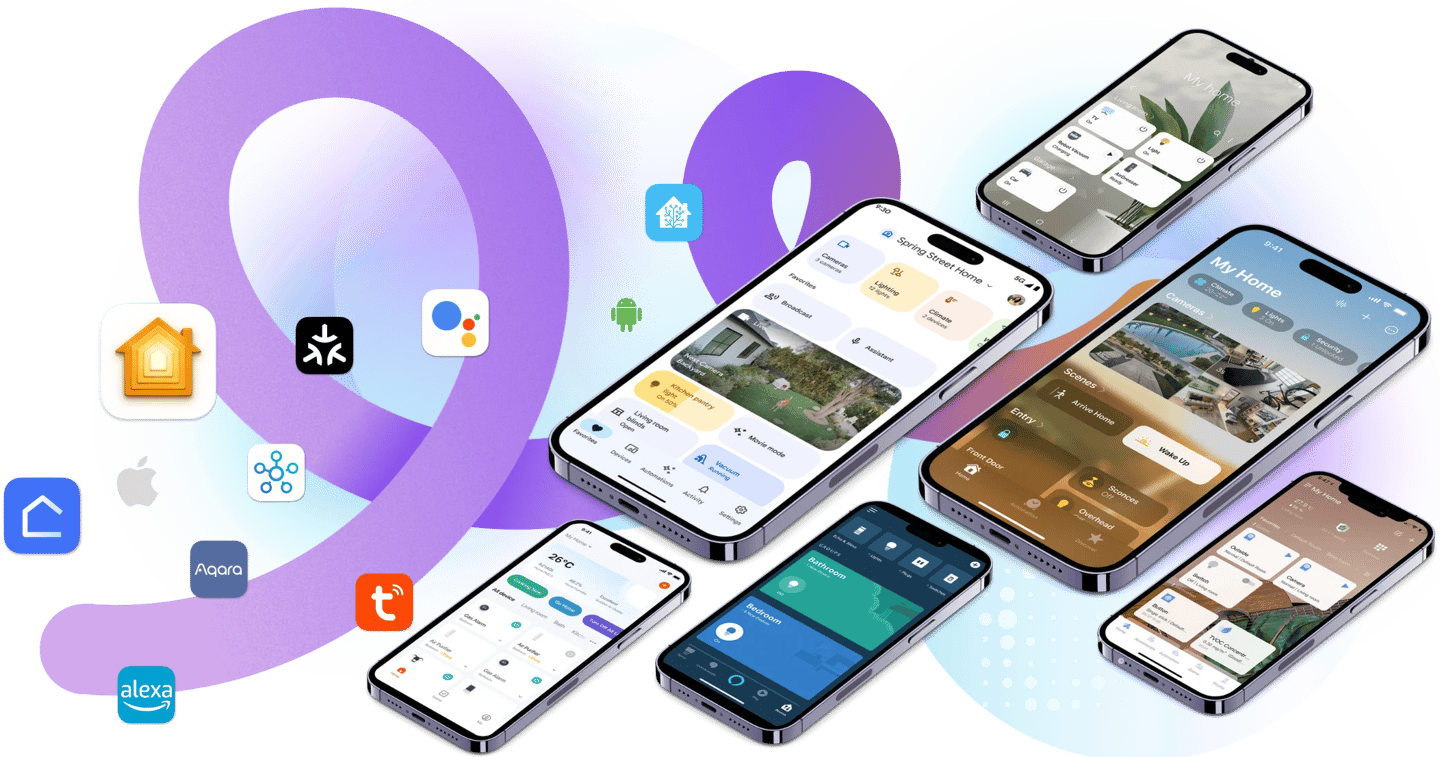a group of smartphones with various apps and apps