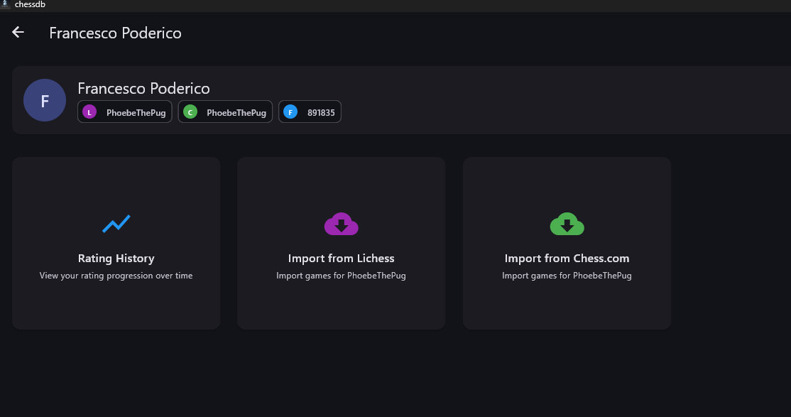 lichess and chess.com import