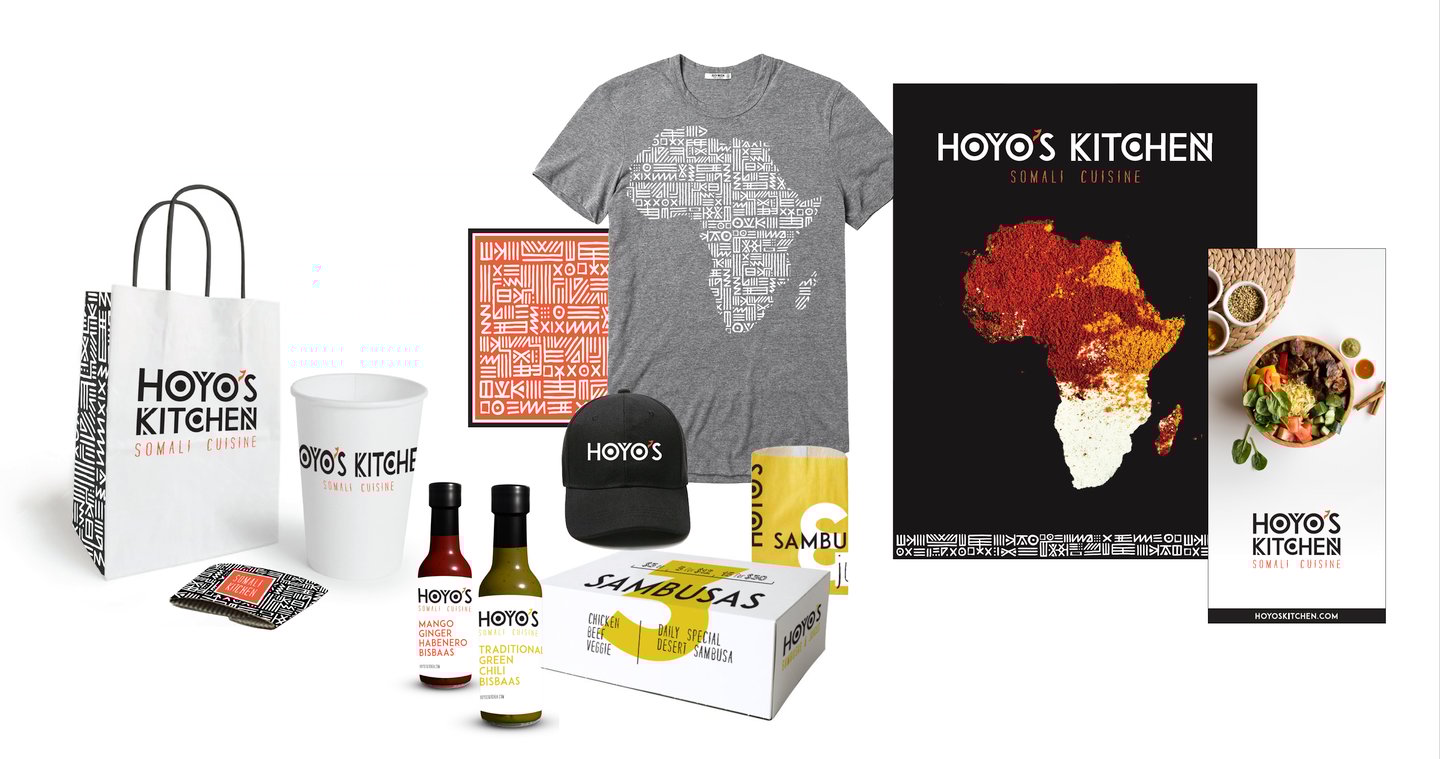 Hoyo's Kitchen Branding Collateral and Graphics
