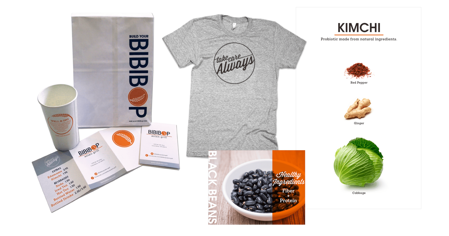Bibibop Asian Grill Branding and Collateral Design