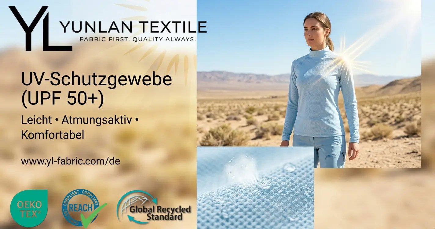 UV-Schutzbekleidung aus atmungsaktivem Gewebe