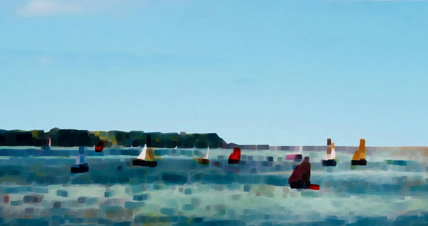 sailboats in the ocean