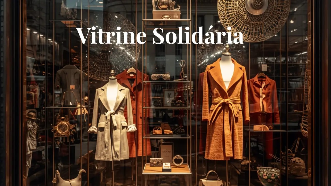 Imagem da Vitrine Solidária representando união, solidariedade e a valorização de trabalhos manuais 