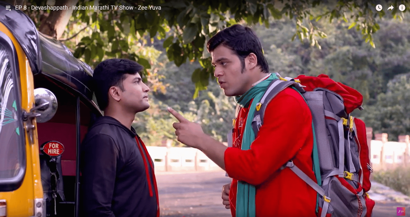 Shared screen with Great Actor Kshitish Date in 'Deva Shappath' on 'Zee Yuva'