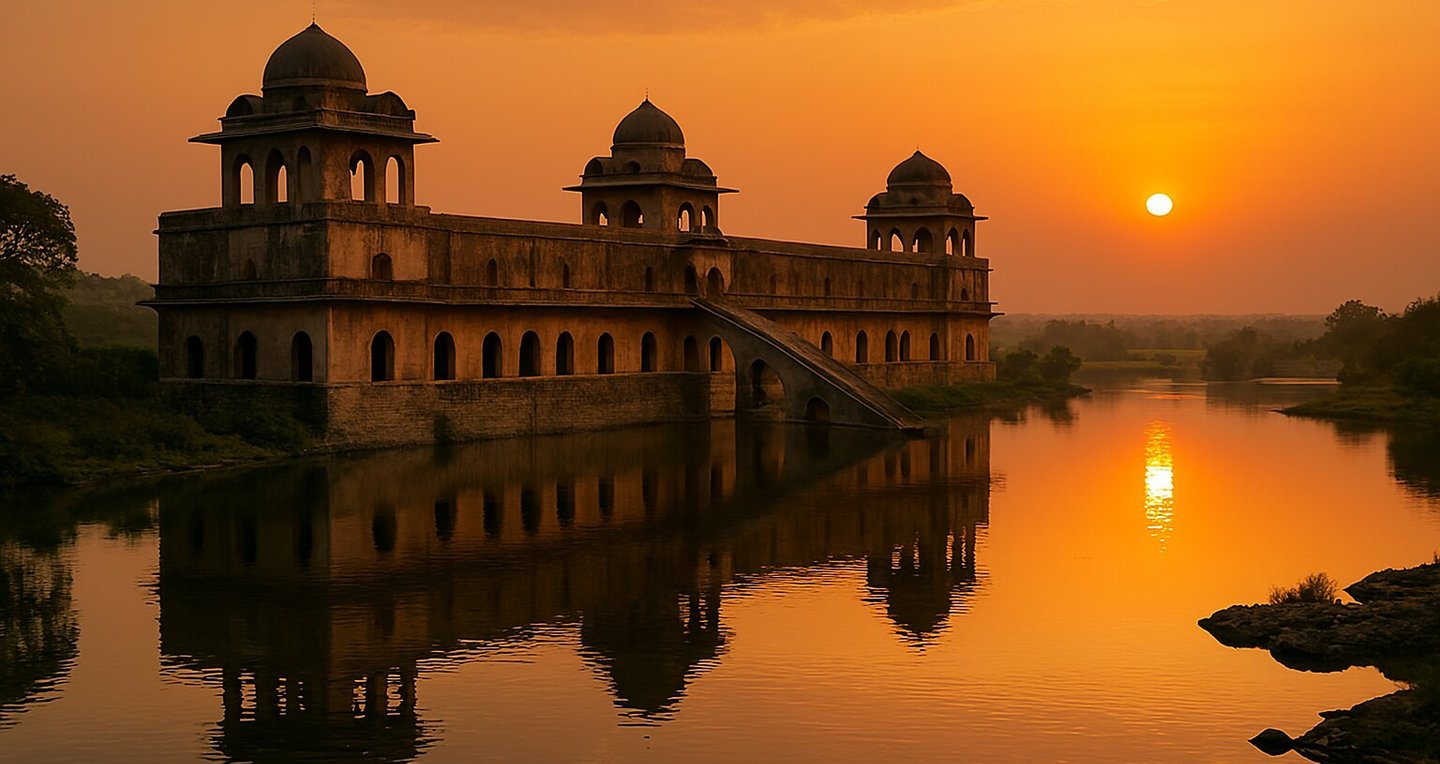Jahaz Mahal of Queen Roopmati at Mandu - Madhya Pradesh