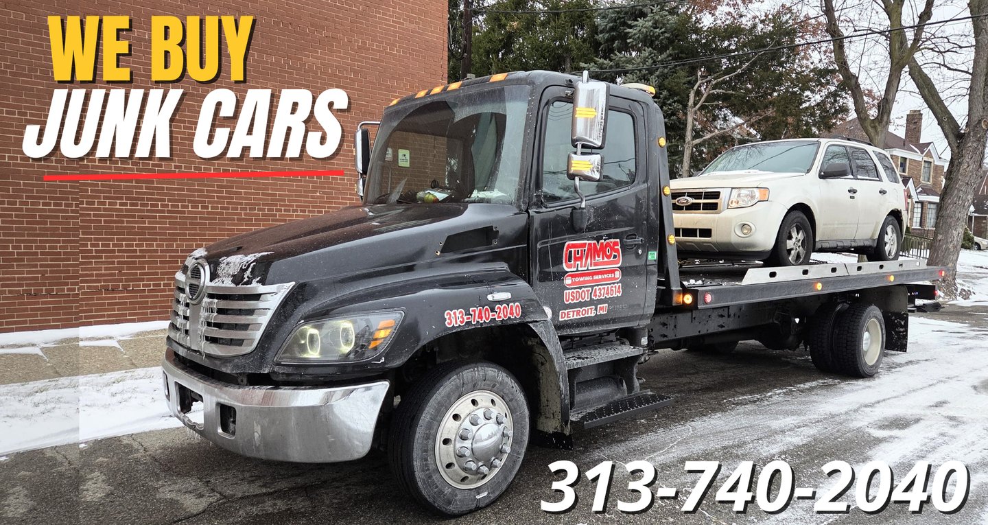 Chamo's Towing Services - We Buy Junk Cars  -(313)740-2040