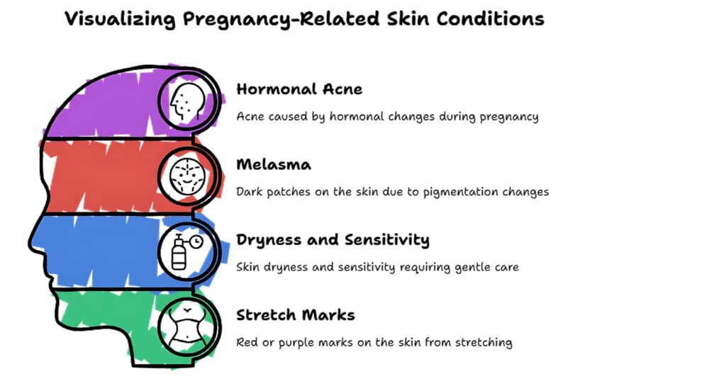 visualizing pregnancy related skin conditions