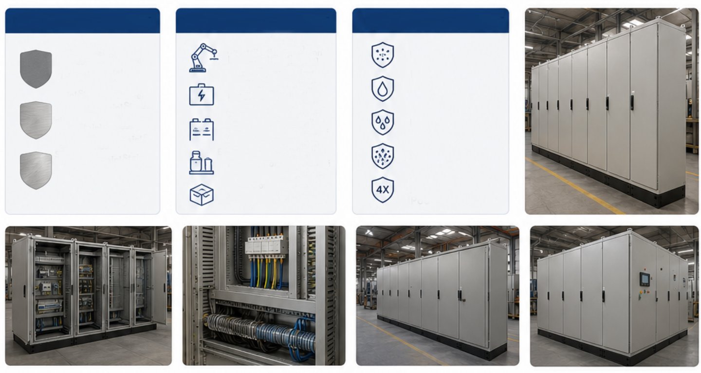 Modular Enclosures Available Materials