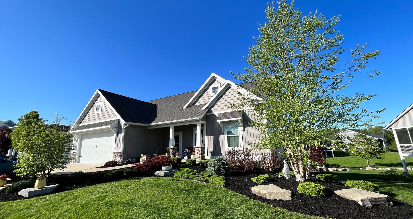 sod installation on a residential front yard