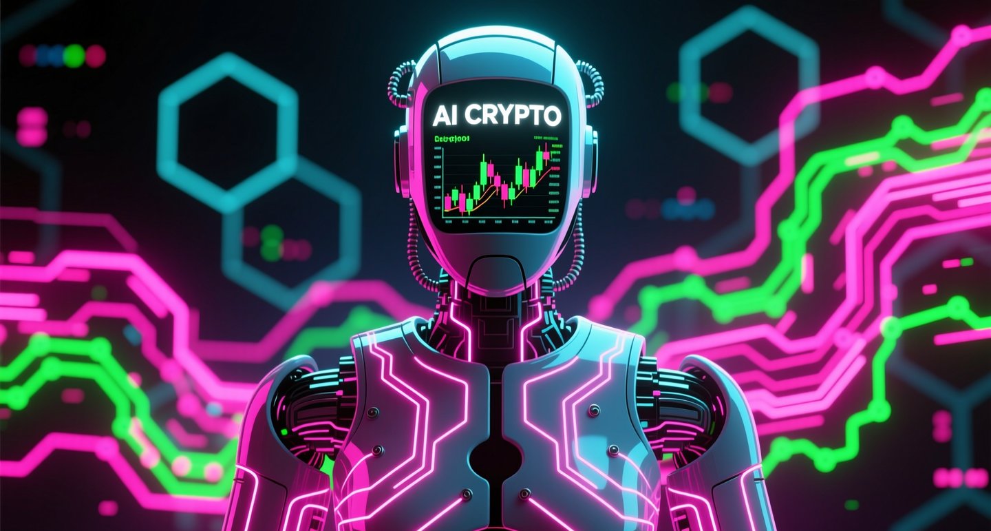 a robot suit with a crypto logo on it