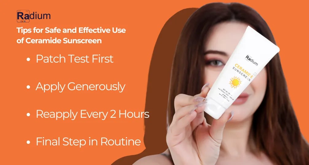 tips for using radium ceramide sunscreen