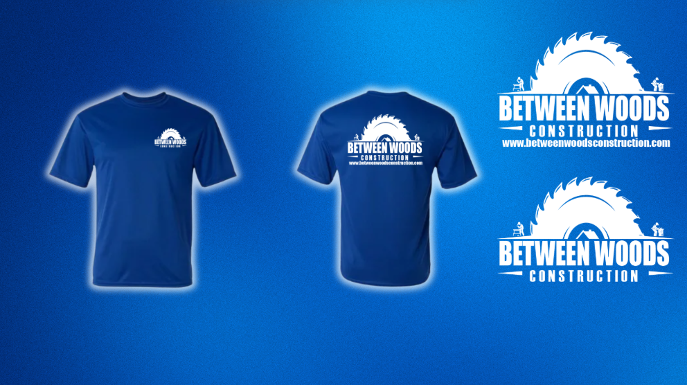 a t - shirt with a blue background and a white t - shirt with the