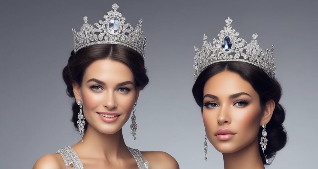 Woman wearing a crown and sash