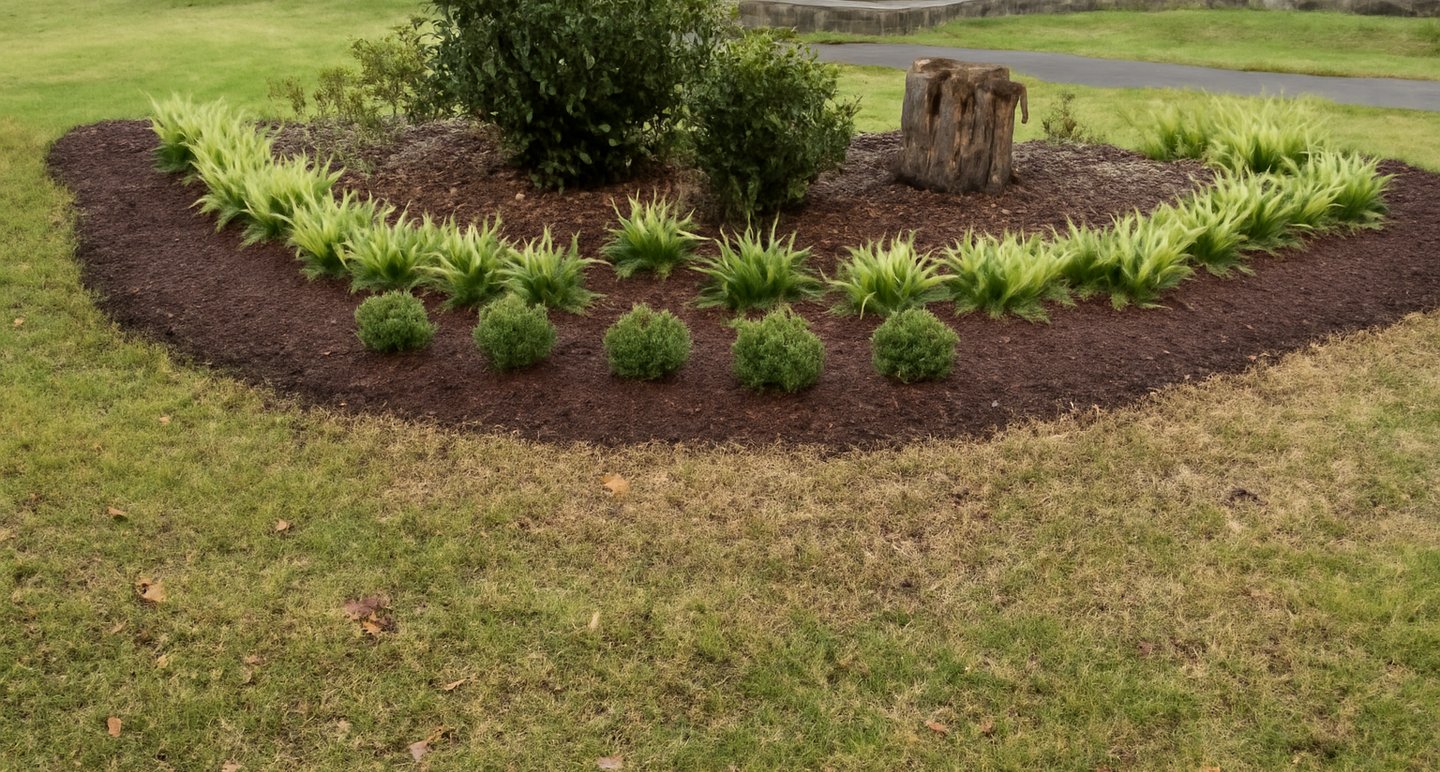 mulch installation and plant installation in cary nc