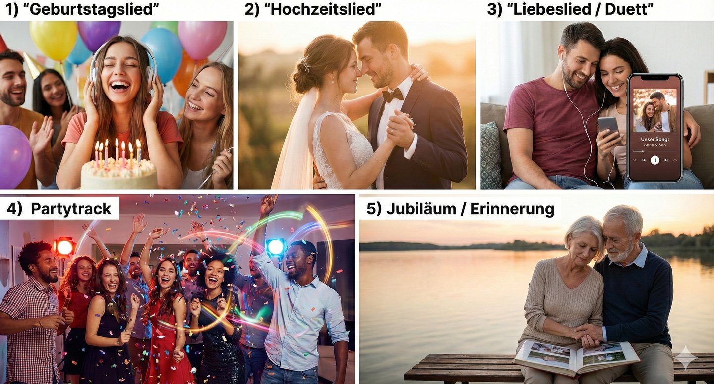 a collage of a group of people celebrating a birthday