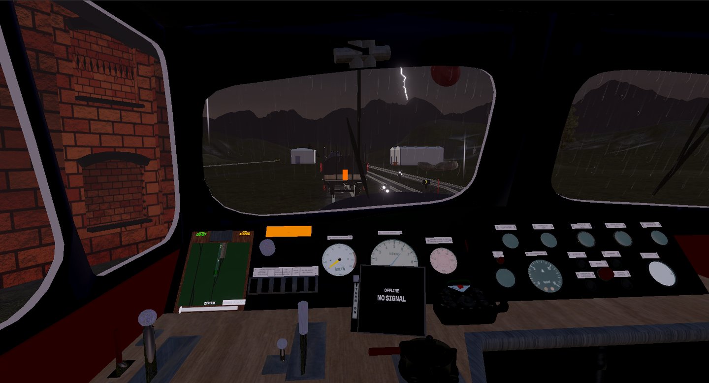 Tåg kopplings simulator instrumentpanel 2