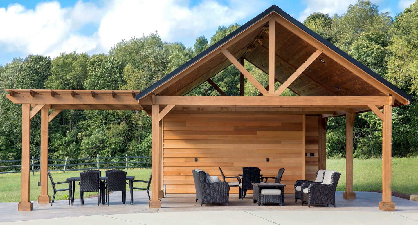 pool house sur mesure en bois
