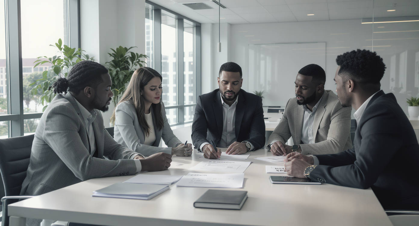 Equipe revisando documentos de SST e eSocial para reduzir inconsistências e passivos.