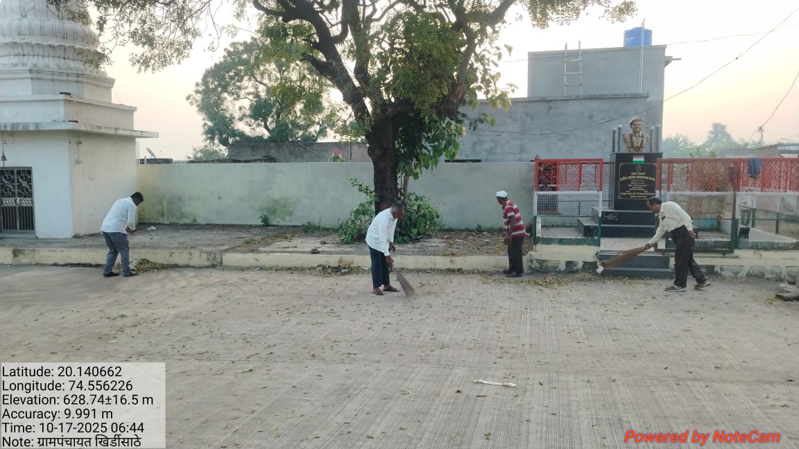 धार्मिक स्थळांचे स्वच्छता व साफ सफाई करण्यात आली