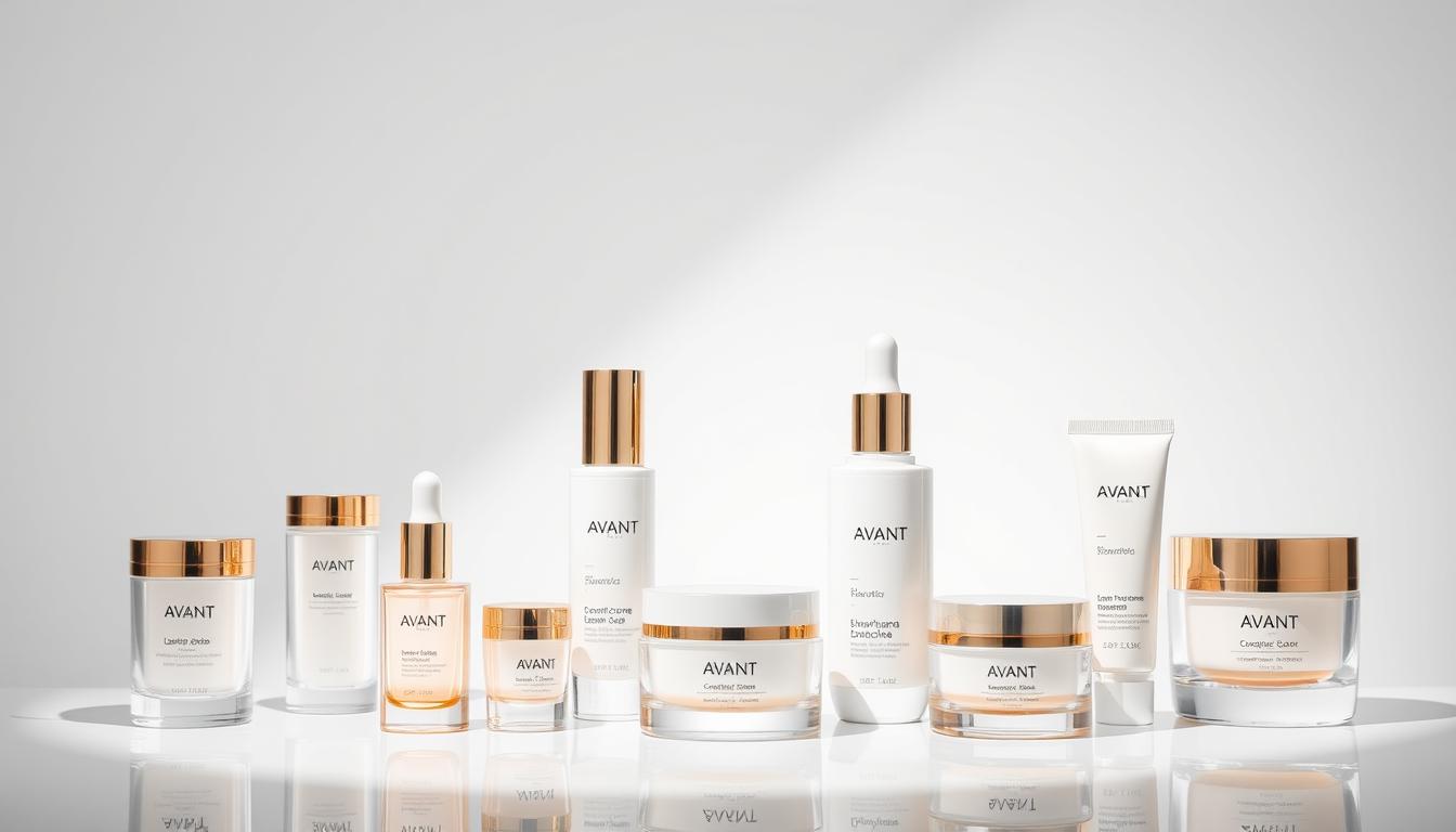 Various Avant products on a marble surface