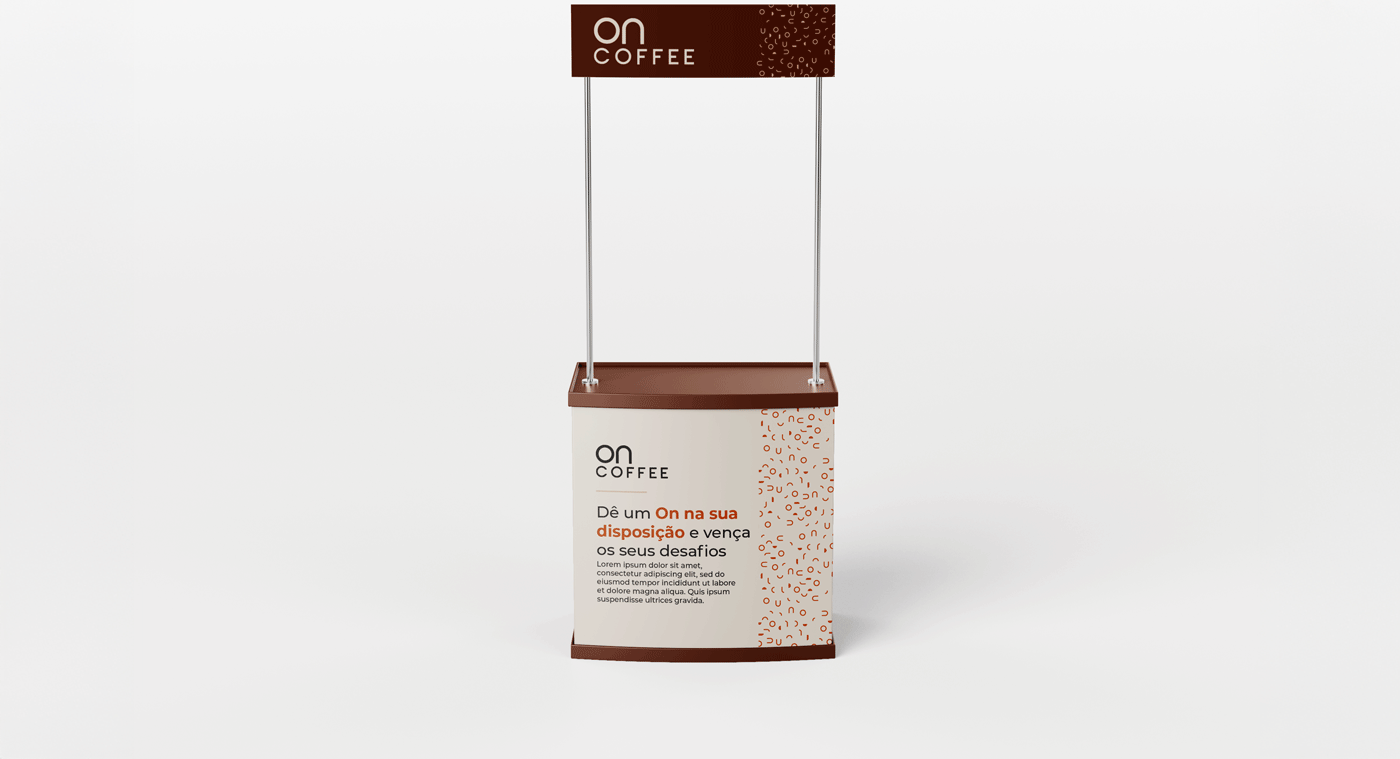 Projeto On Coffee – Projeto de Identidade de marca feito pelo Estúdio Criativo Voluca