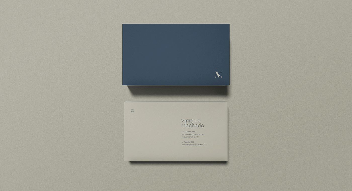 Projeto Vinicius Machado – Projeto de Identidade Visual feito pelo Estúdio Criativo Voluca