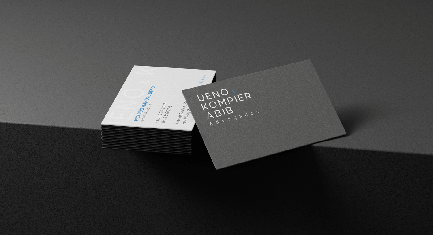 Projeto Ueno & Kompier Abib – Projeto de Identidade Visual feito pelo Estúdio Criativo Voluca