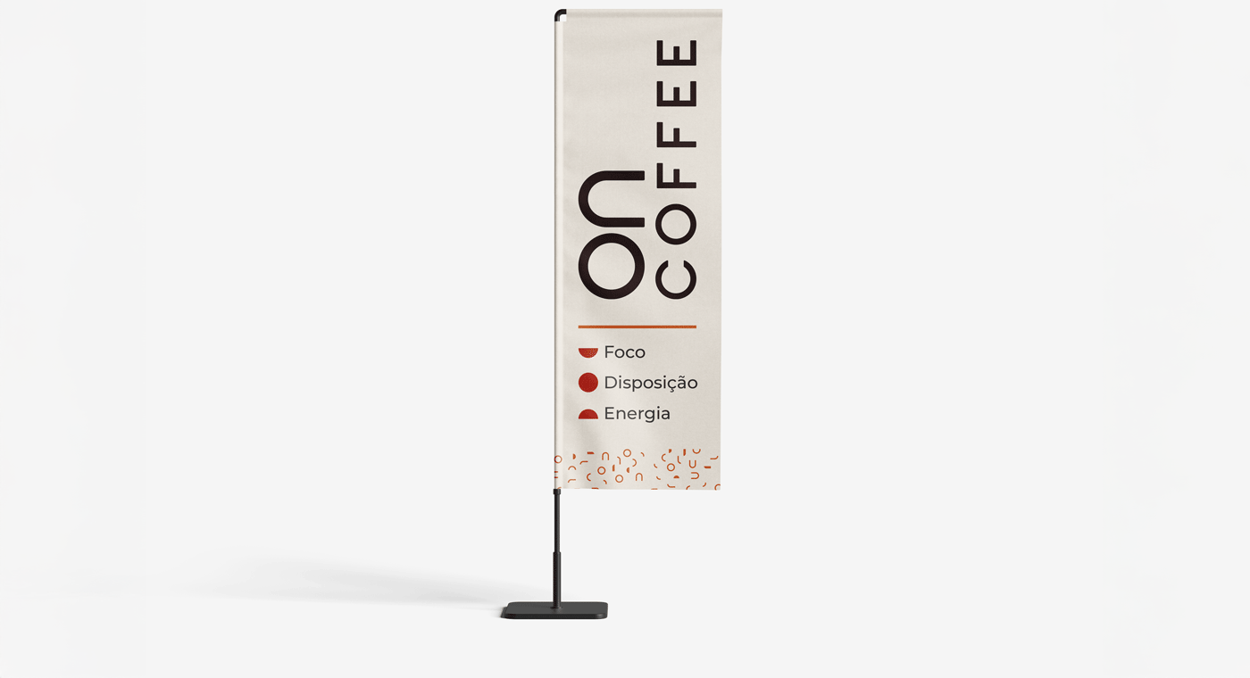 Projeto On Coffee – Projeto de Identidade de marca feito pelo Estúdio Criativo Voluca