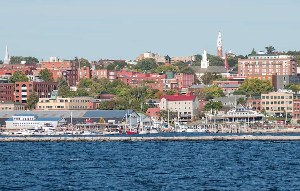 Burlington Vermont waterfront in summertime