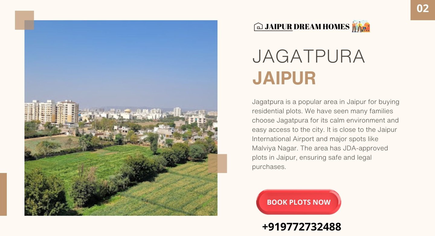 JAGATPURA JAIPUR Jagatpura is a popular area in Jaipur for buying residential plots. We have seen ma