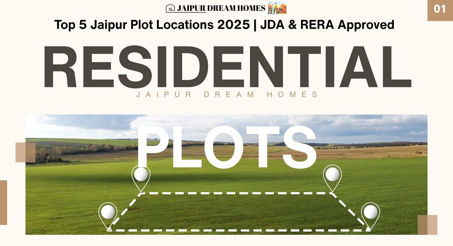 Top 5 Jaipur Plot Locations 2025 | JDA & RERA Approved RESIDENTIAL JAIPUR DREAM HOMES