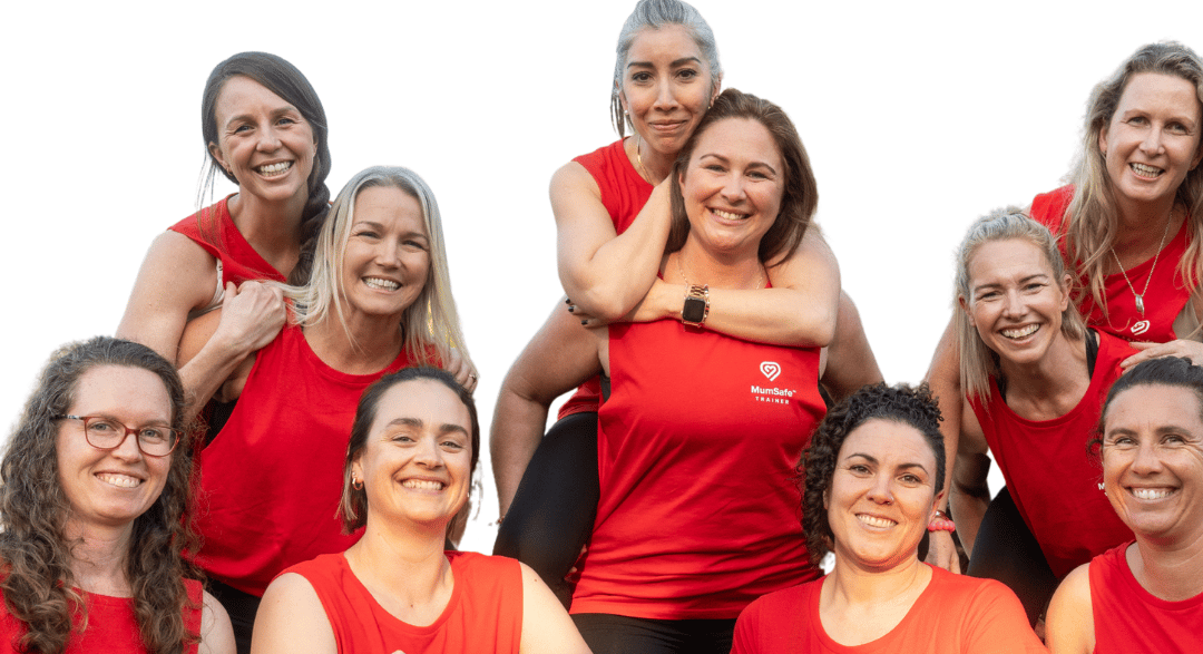 A group of MumSafe™ trainers who are leaders in women's fitness