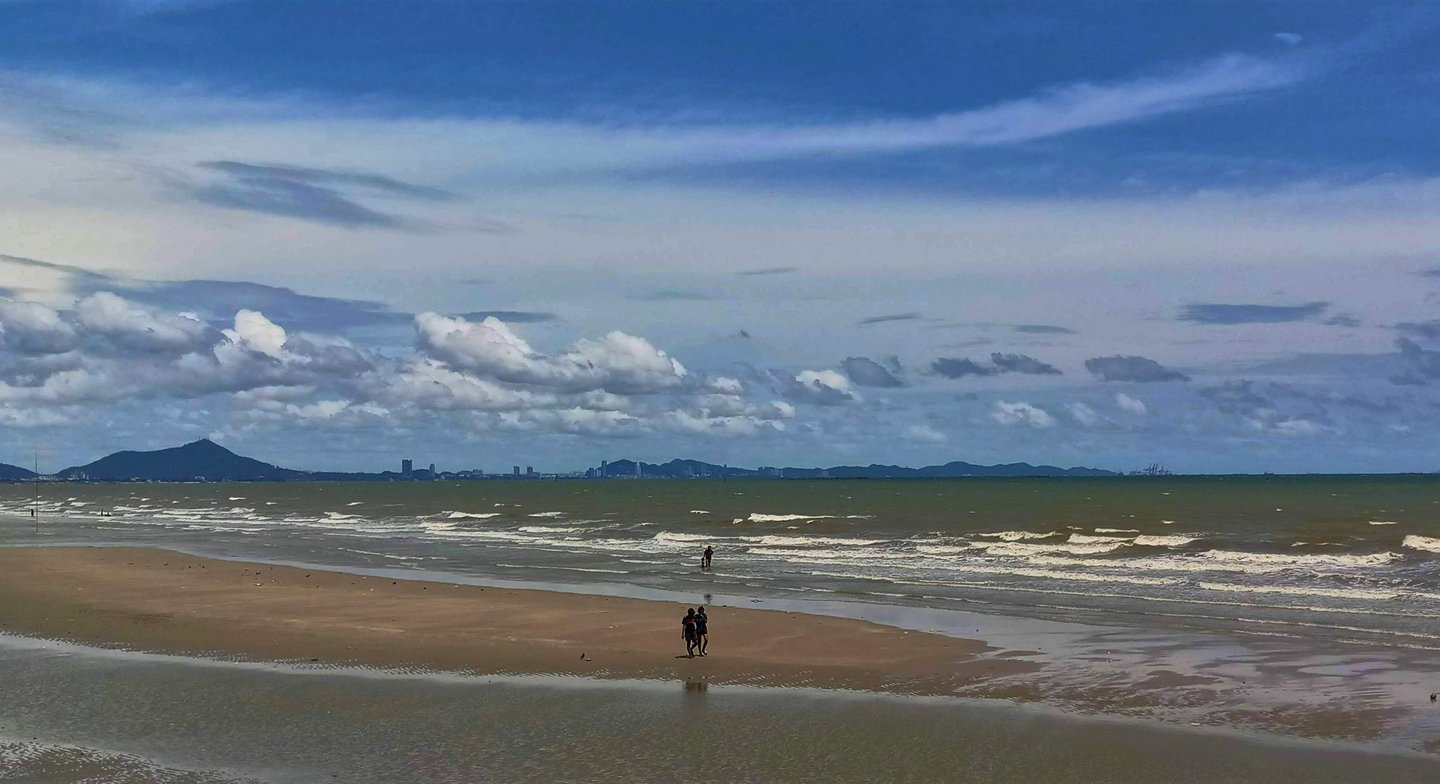 Bang Saen Beach, Chonburi Province, Thailand.